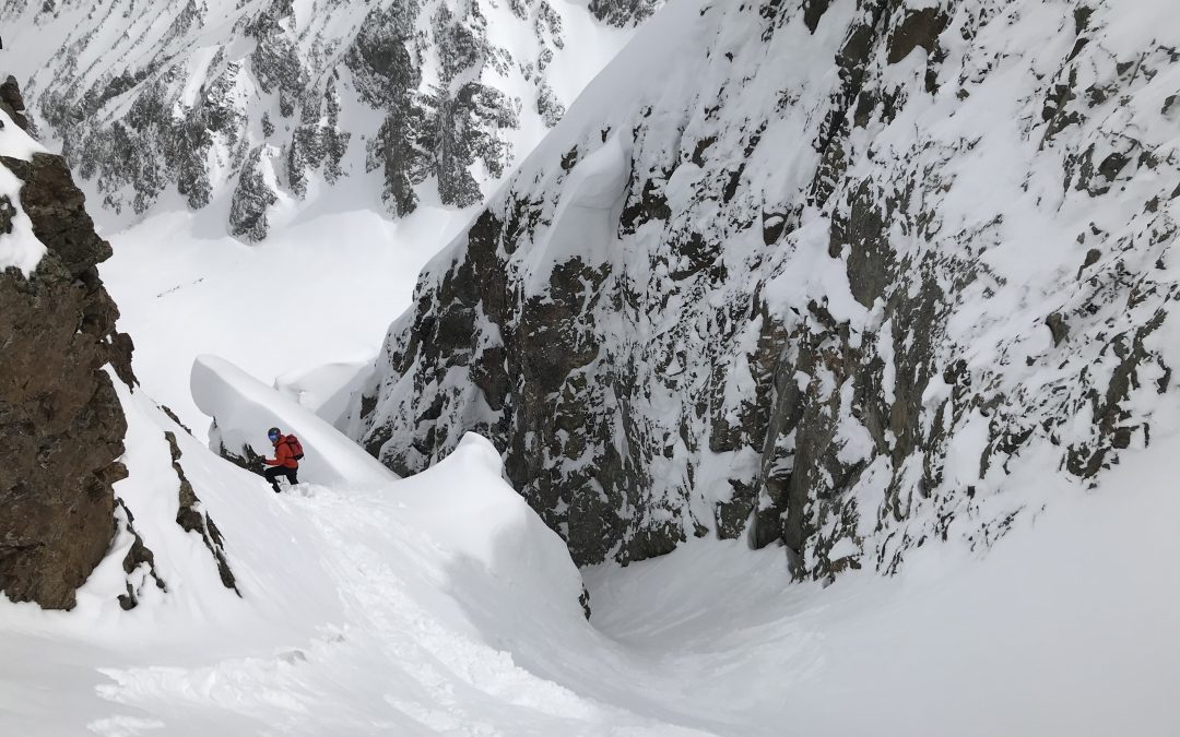 Cameron Pass Couloir Skiing